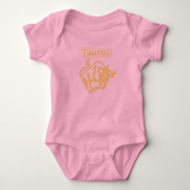 Bright Taurus Baby Bodysuit (Front)