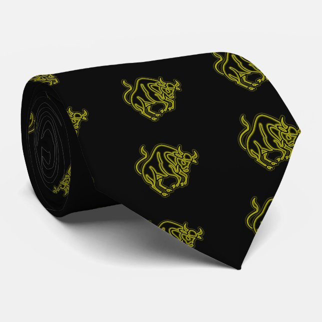Bright Taurus Tie (Rolled)