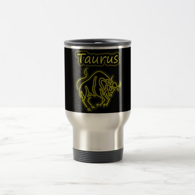 Bright Taurus Travel Mug (Center)