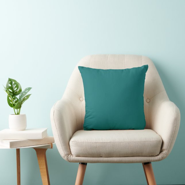 Bright Teal Solid Colour Cushion (Chair)