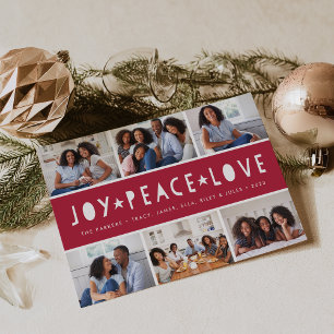 Bright Tidings   Holiday Photo Collage Card