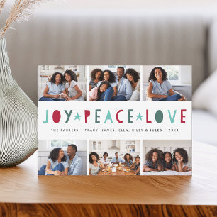 Bright Tidings   Holiday Photo Collage Card