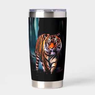 Bright Tiger Dark Forest Insulated Tumbler