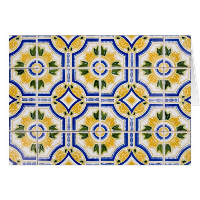 Bright tile pattern, Portugal (Front Horizontal)