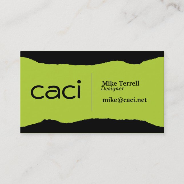 Bright Torn Business Card (Front)