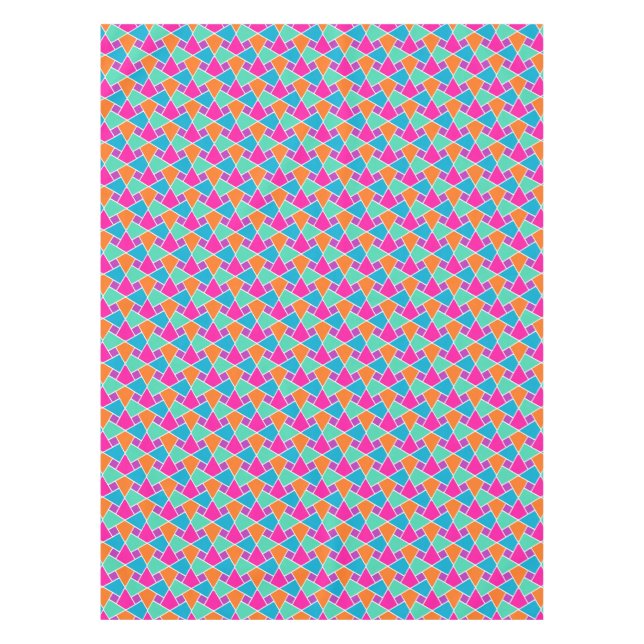 Bright Traditional Islamic Pattern Tablecloth (Front)