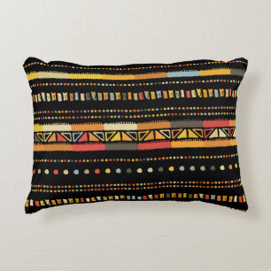 Bright Tribal Stripes Handmade Pattern Decorative Cushion