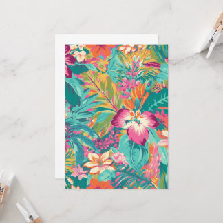 Bright Tropical Botanical  Invitation