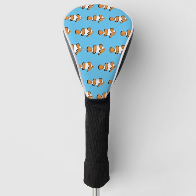 Bright Tropical Clown Fish Golf Head Cover (Front)