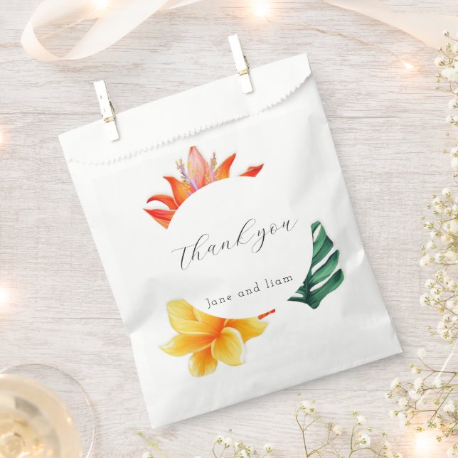 Bright Tropical  Favour Bags (Clipped)