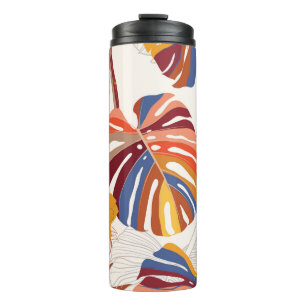 Bright Tropical Floral Hand Drawn Thermal Tumbler