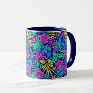 Bright Tropical Flowers Mug