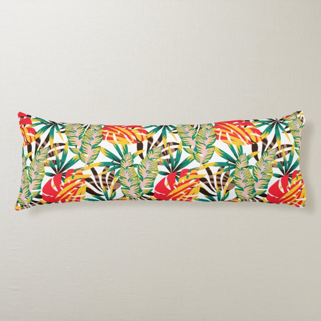 Bright Tropical Pattern Body Cushion (Front)