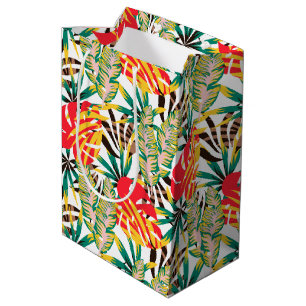 Bright Tropical Pattern Medium Gift Bag