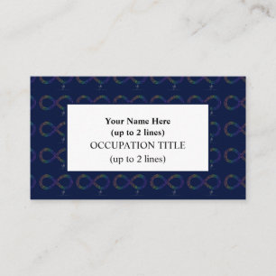 Bright Tropical Spectrum Infinity Hearts Business Card