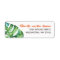 Bright Tropical Watercolor Flower Return Address