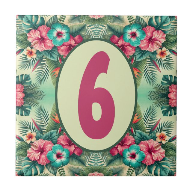 Bright Tropics Customisable Tile (Front)