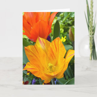 Bright Tulips Blank Note Card