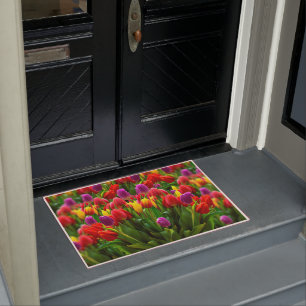 Bright Tulips Doormat