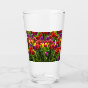 Bright Tulips Glass