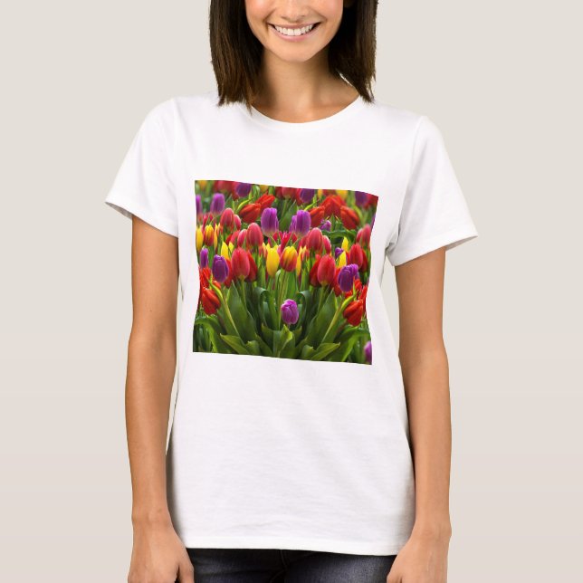 Bright Tulips T-Shirt (Front)