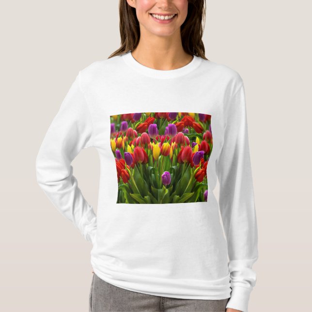 Bright Tulips T-Shirt (Front)