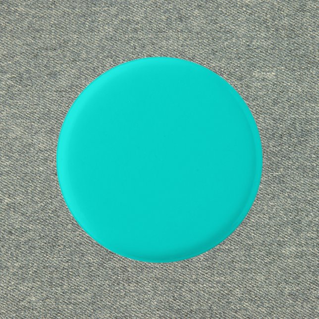 Bright Turquoise Solid Colour 3 Cm Round Badge (Creator Uploaded)