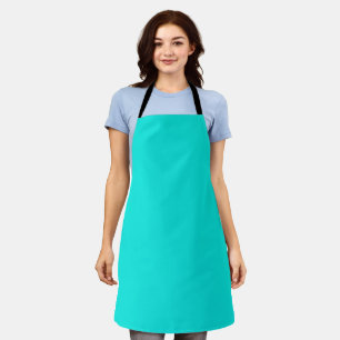 Bright Turquoise Solid Colour Apron