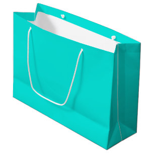 Bright Turquoise Solid Colour Large Gift Bag