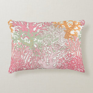 Bright underwater seamless pattern with beautiful decorative cushion