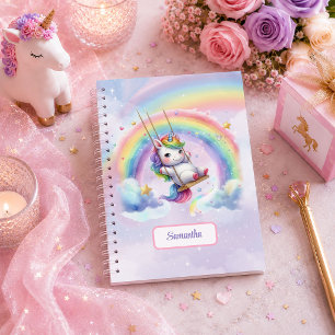 Bright Unicorn Pastel Magical Girl Birthday Gift B Notebook