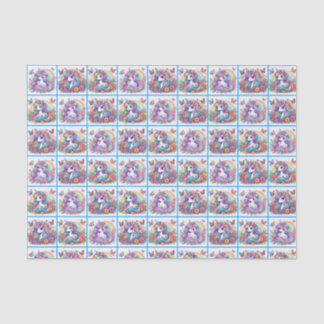Bright Unicorn Tissue Paper