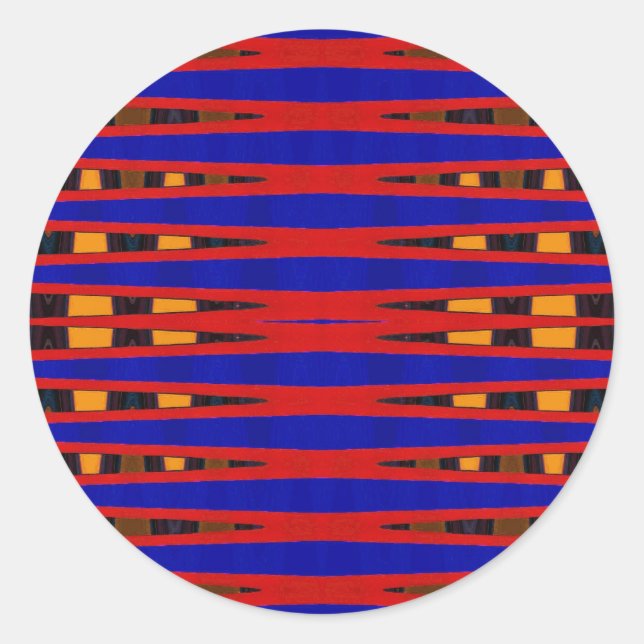 Bright Vibes Classic Round Sticker (Front)