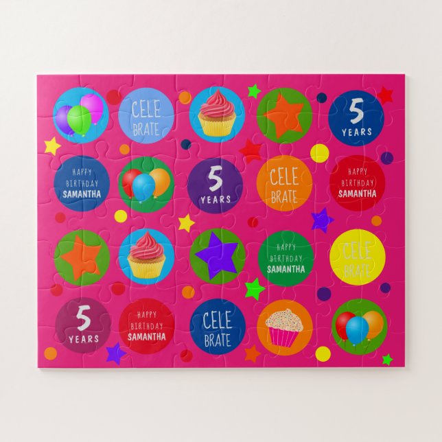 Bright,Vibrant & Colourful - Any Age Happy Birthda Jigsaw Puzzle (Horizontal)