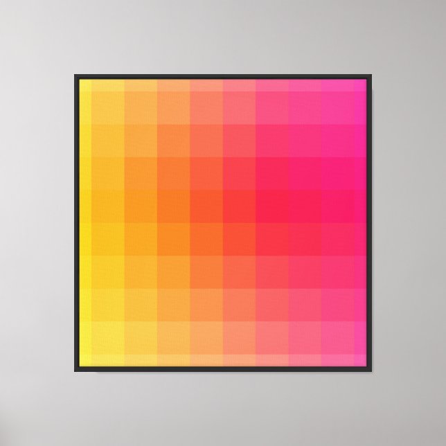 Bright Vibrant Design Canvas Print (Front)