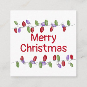 Bright Vintage Christmas Lights Holiday Card