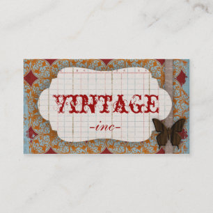 Bright, Vintage Inspired Business Cards