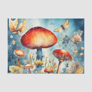 Bright Vintage Mushroom Retro Inspired Tissue Paper