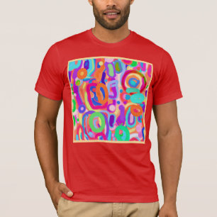 Bright Vivid Colors Pattern T-Shirt