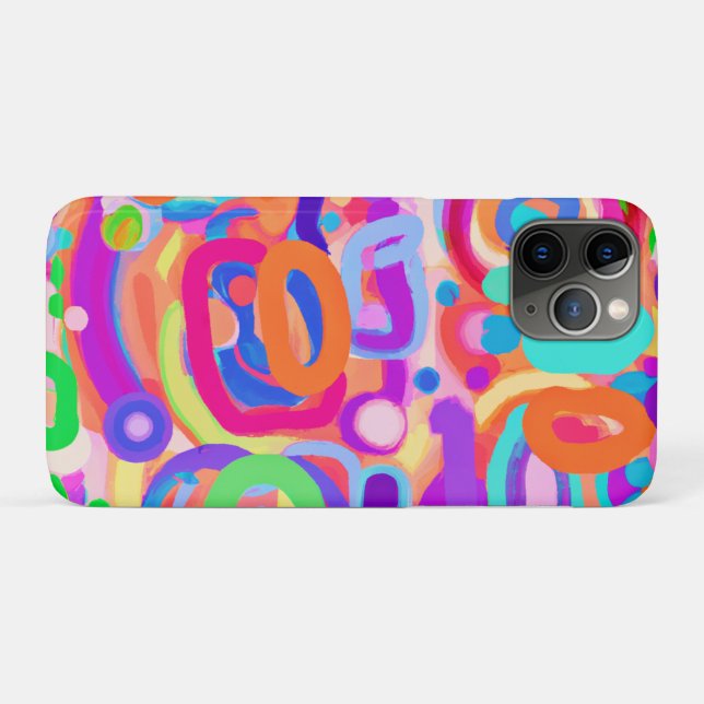 Bright Vivid Colours Pattern Case-Mate iPhone Case (Back (Horizontal))