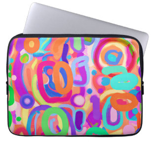Bright Vivid Colours Pattern Laptop Sleeve