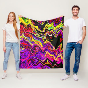 Bright Vivid Radiance Pattern Fleece Blanket