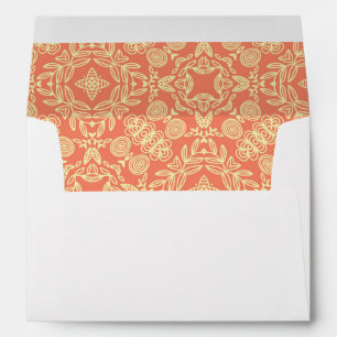 Bright warm background in vintage style. envelopes