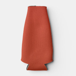 Bright Warm Red Grainy Texture Bottle Cooler