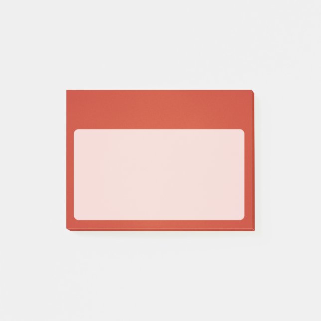 Bright Warm Red Grainy Texture Post-it Notes (Front)