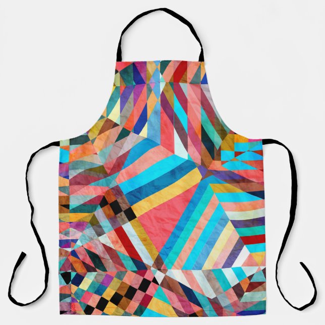 Bright Watercolor: Abstract Fantasy Background Apron (Front)