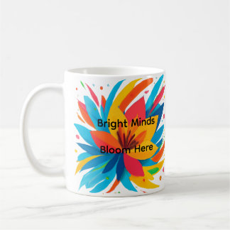 Bright Watercolor Art Abstract Floral Splash Coffee Mug