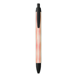 Bright Watercolor Colourful Stripe Pattern Black Ink Pen