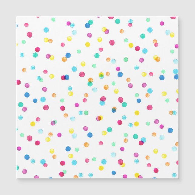 Bright Watercolor Dots: Seamless Pattern. (Front)