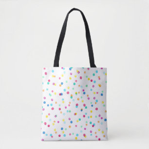 Bright Watercolor Dots: Seamless Pattern. Tote Bag